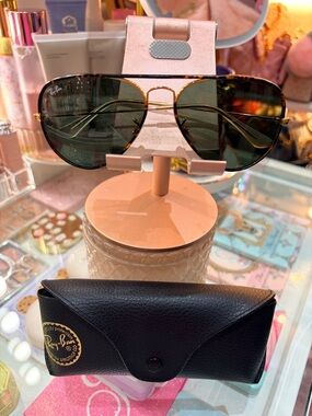 Ray-Ban Aviator Sunglasses - Tortoise Frame with Brown Polarized Lenses